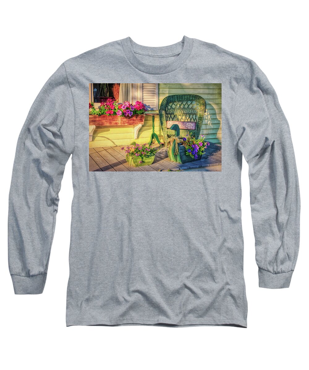 Country Long Sleeve T-Shirt featuring the photograph Country home by Tatiana Travelways