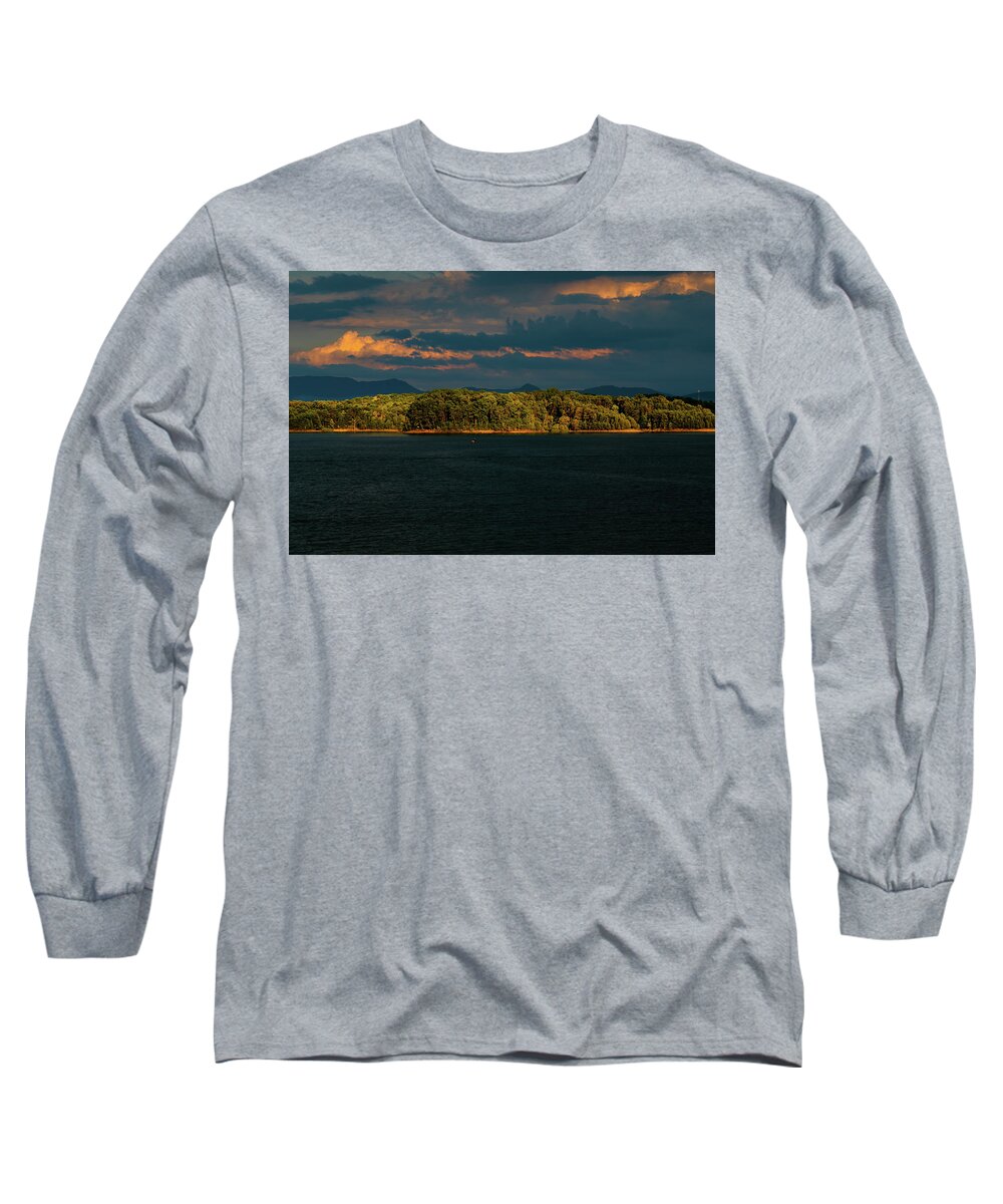 Douglas Lake Long Sleeve T-Shirt featuring the photograph Douglas Lake Sunset by Norma Brandsberg