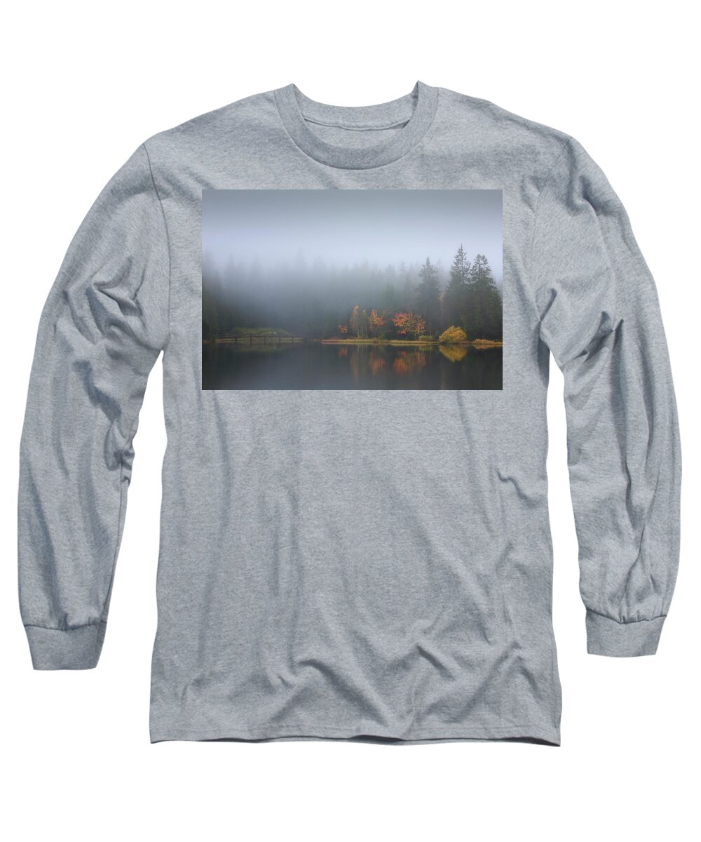 Mist Long Sleeve T-Shirt featuring the photograph Echoes in the mist by Dominique Dubied