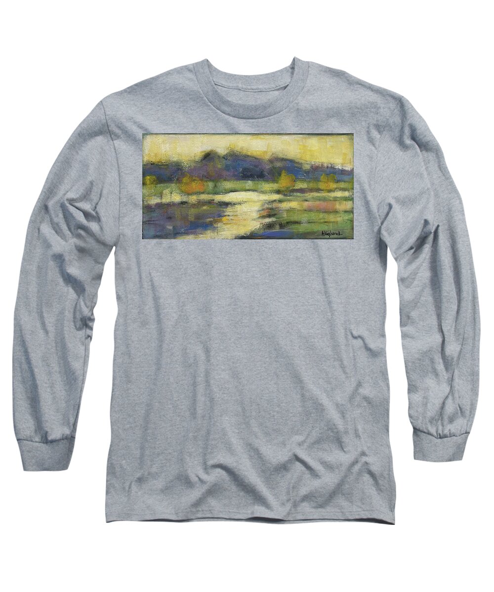  Long Sleeve T-Shirt featuring the painting Fall River by Daniel Hoglund