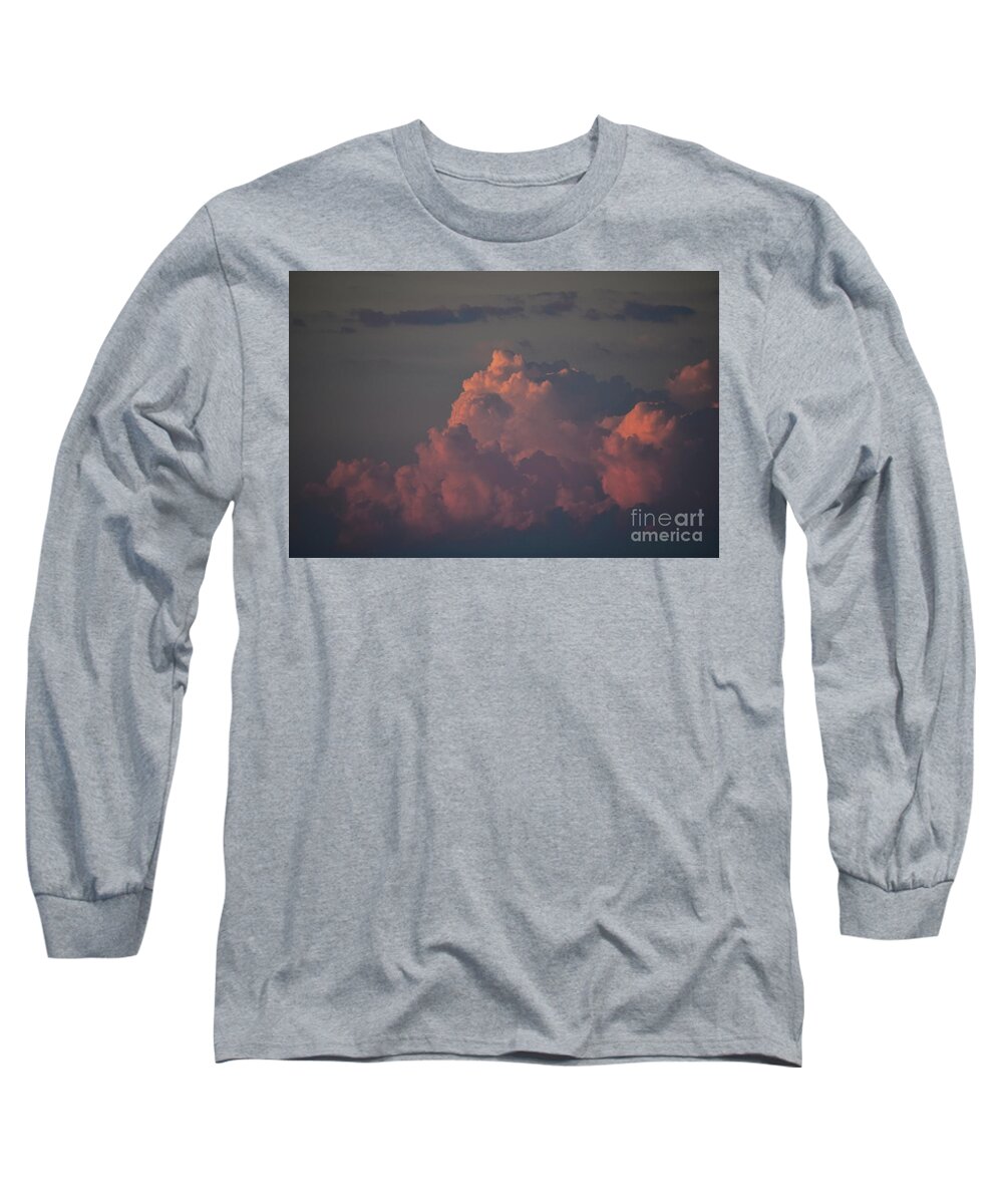Cloud Long Sleeve T-Shirt featuring the photograph Fluffy Clouds by Bailey Maier