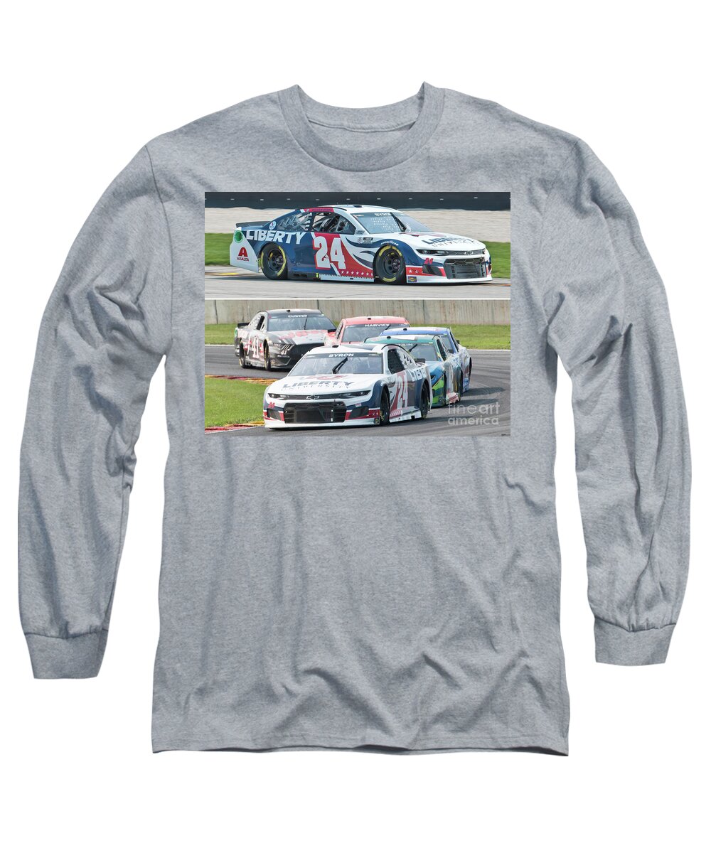 William Byron Long Sleeve T-Shirt featuring the photograph For William Byron Fans by Billy Knight