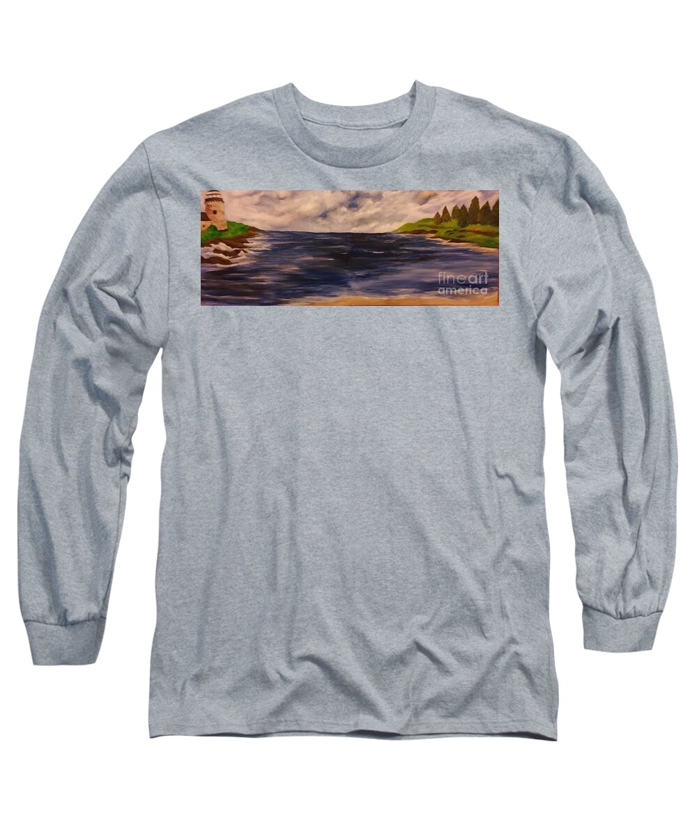 America Long Sleeve T-Shirt featuring the painting From Sea to Shining Sea by Christy Saunders Church