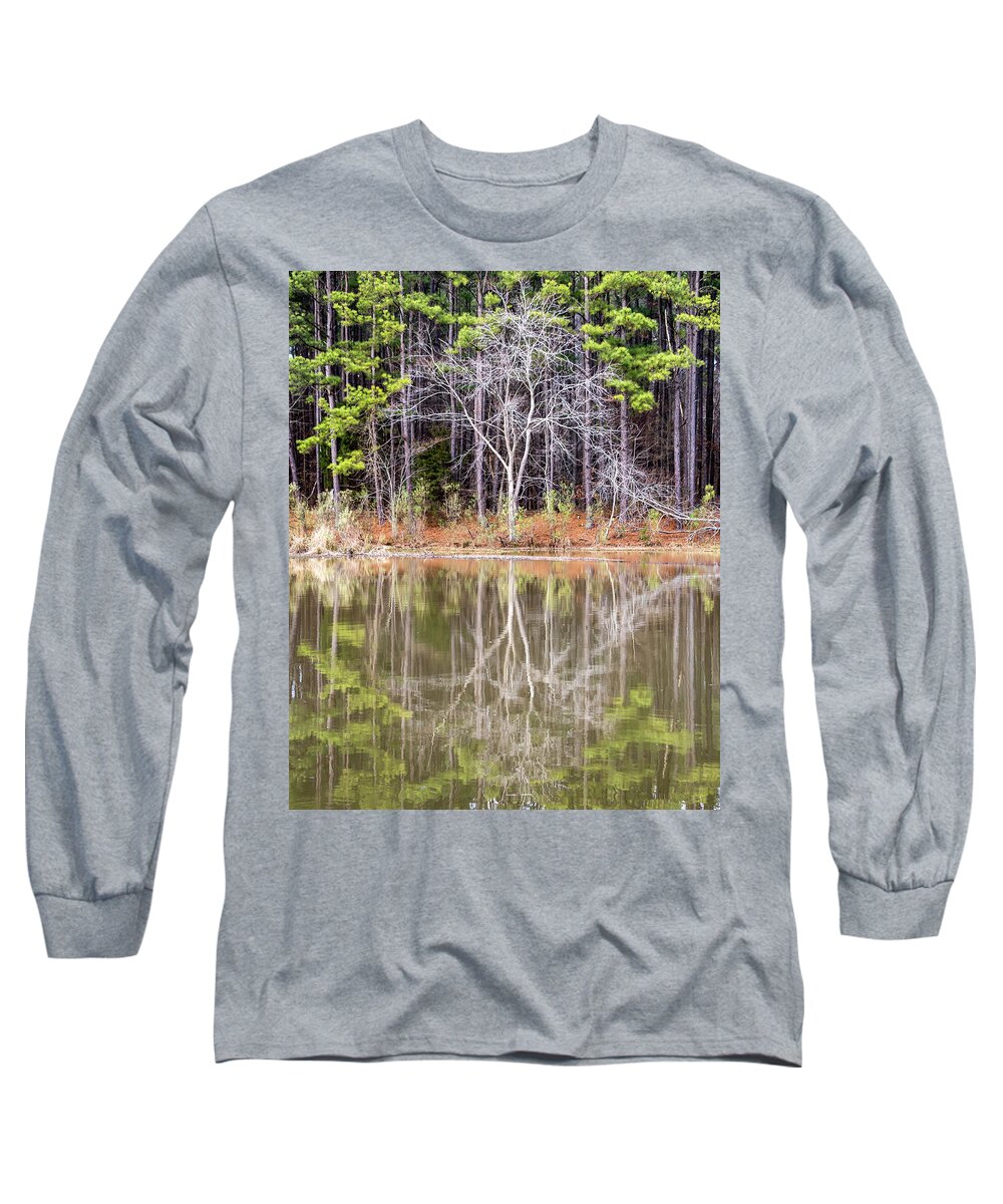 Reflection Long Sleeve T-Shirt featuring the photograph Ghost Tree Reflection by Rick Nelson