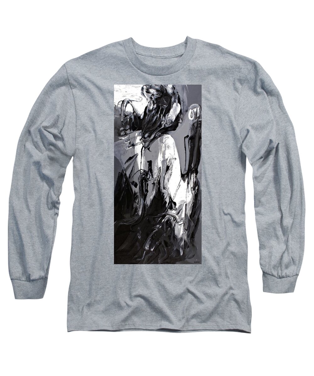 High Long Sleeve T-Shirt featuring the painting High Priestess by Jeff Klena