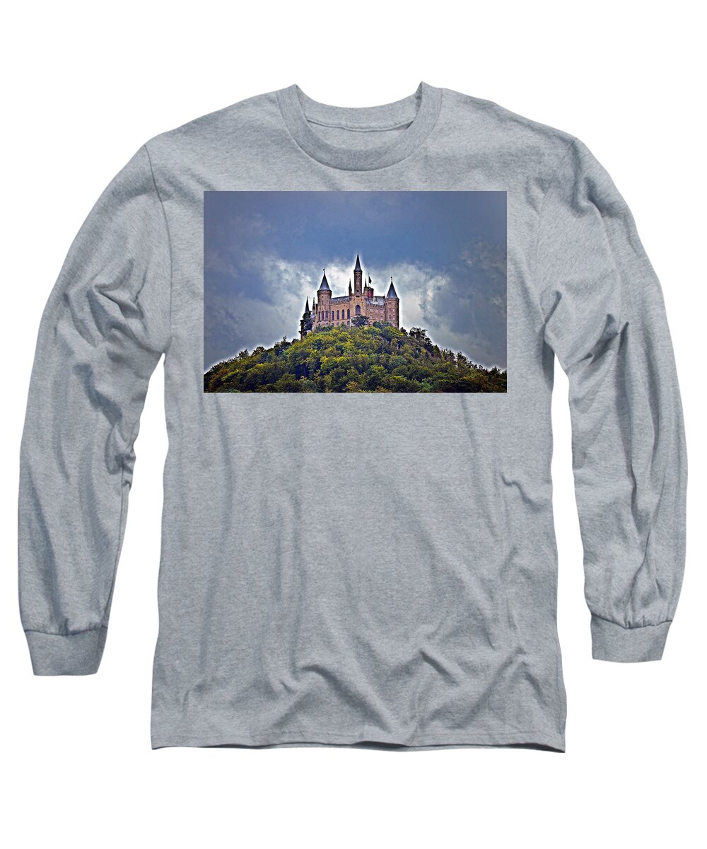 Burg Hohenzollern Long Sleeve T-Shirt featuring the photograph Hohenzollern Castle by Thomas Schroeder
