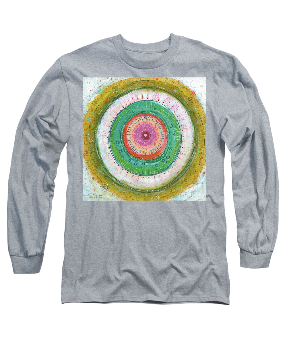 Determined Long Sleeve T-Shirt featuring the painting I Am Determined by Tanielle Childers