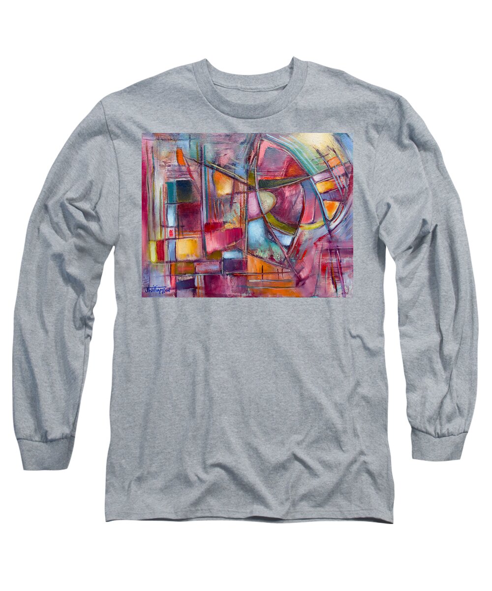 Oil On Canvas Long Sleeve T-Shirt featuring the painting Internal Dynamics # 8 by Jason Williamson