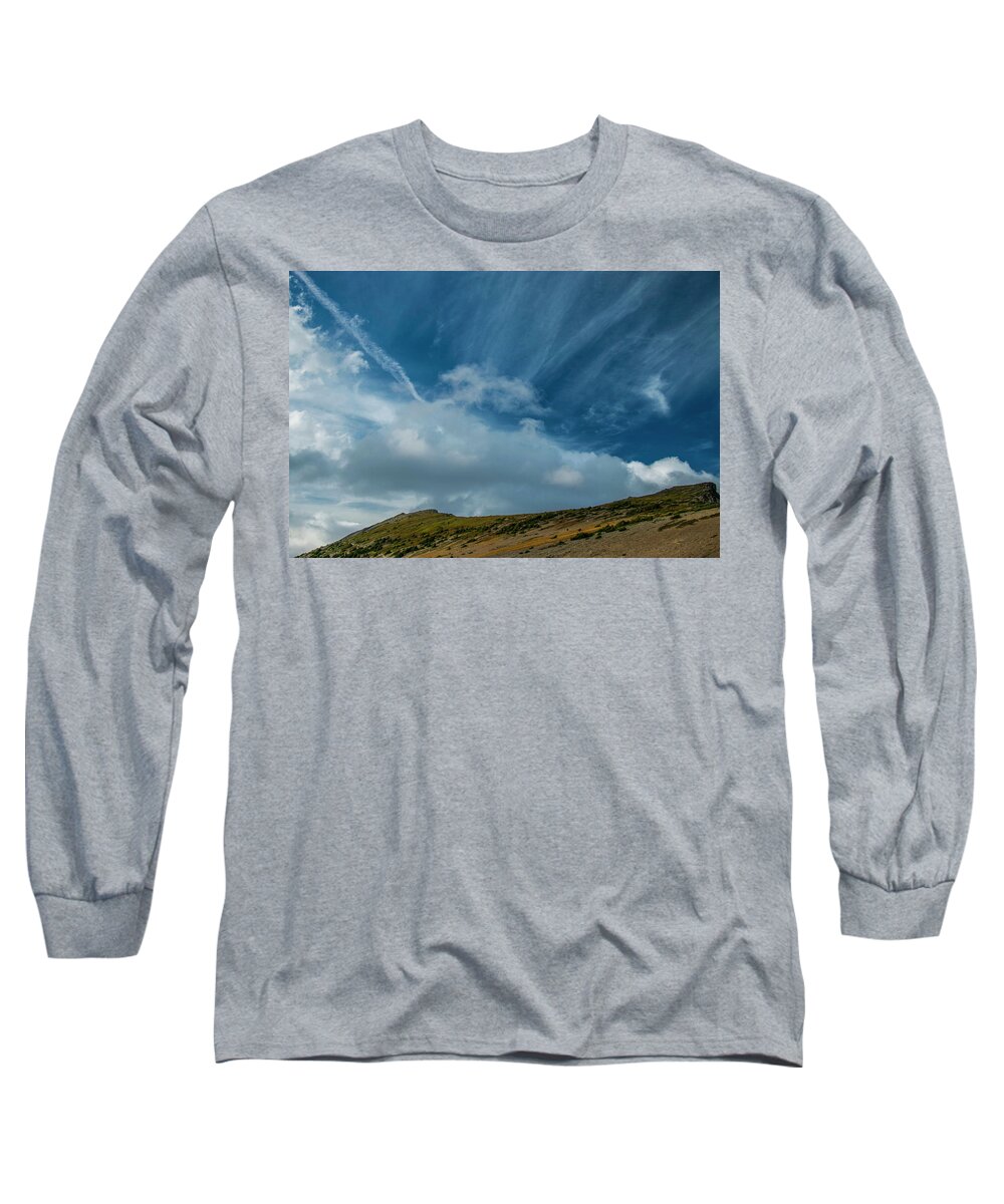 Mount Rainier National Park Long Sleeve T-Shirt featuring the photograph Into the Sky by Doug Scrima