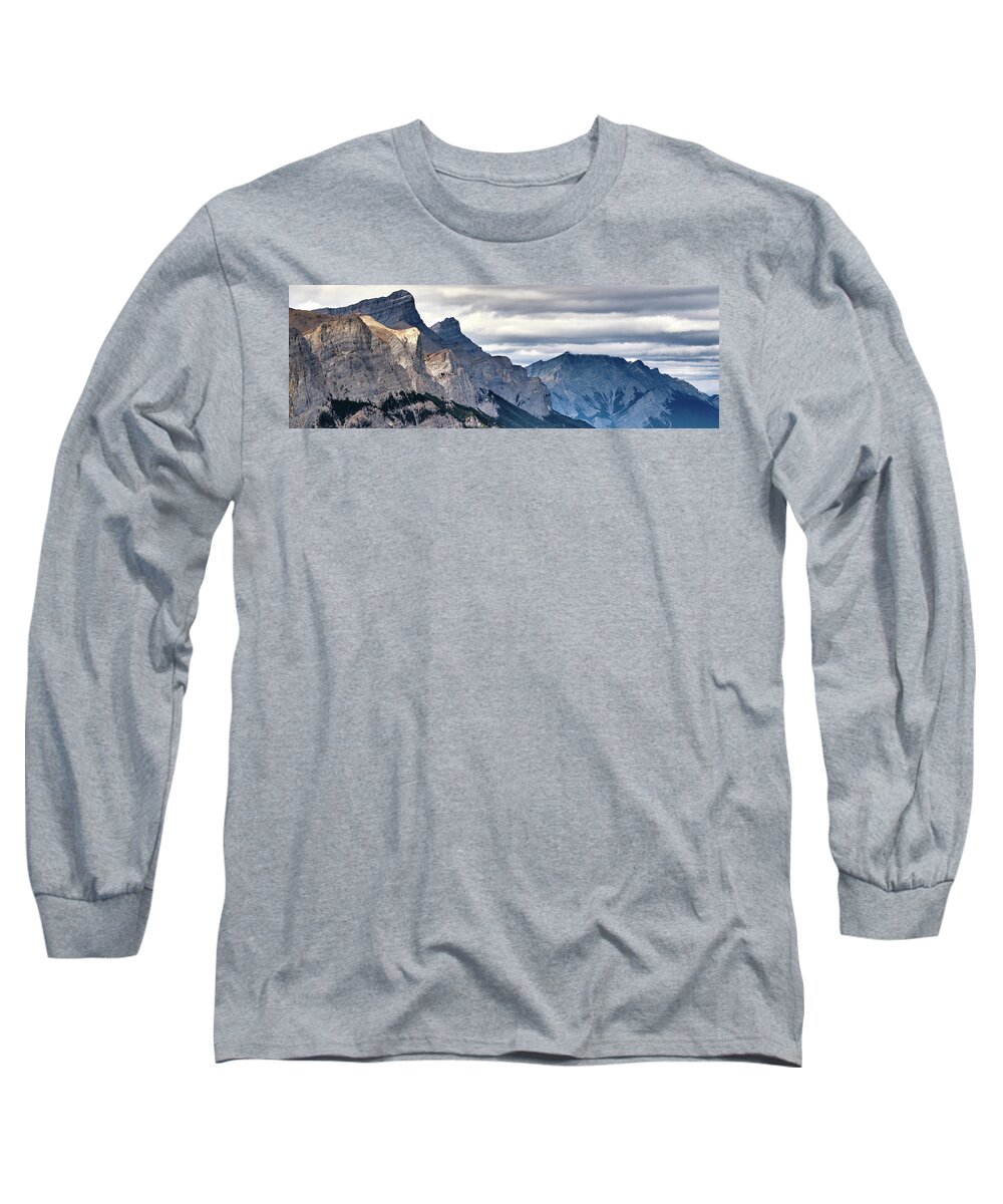 Voyage Long Sleeve T-Shirt featuring the photograph Jasper noses mountain by Carl Marceau