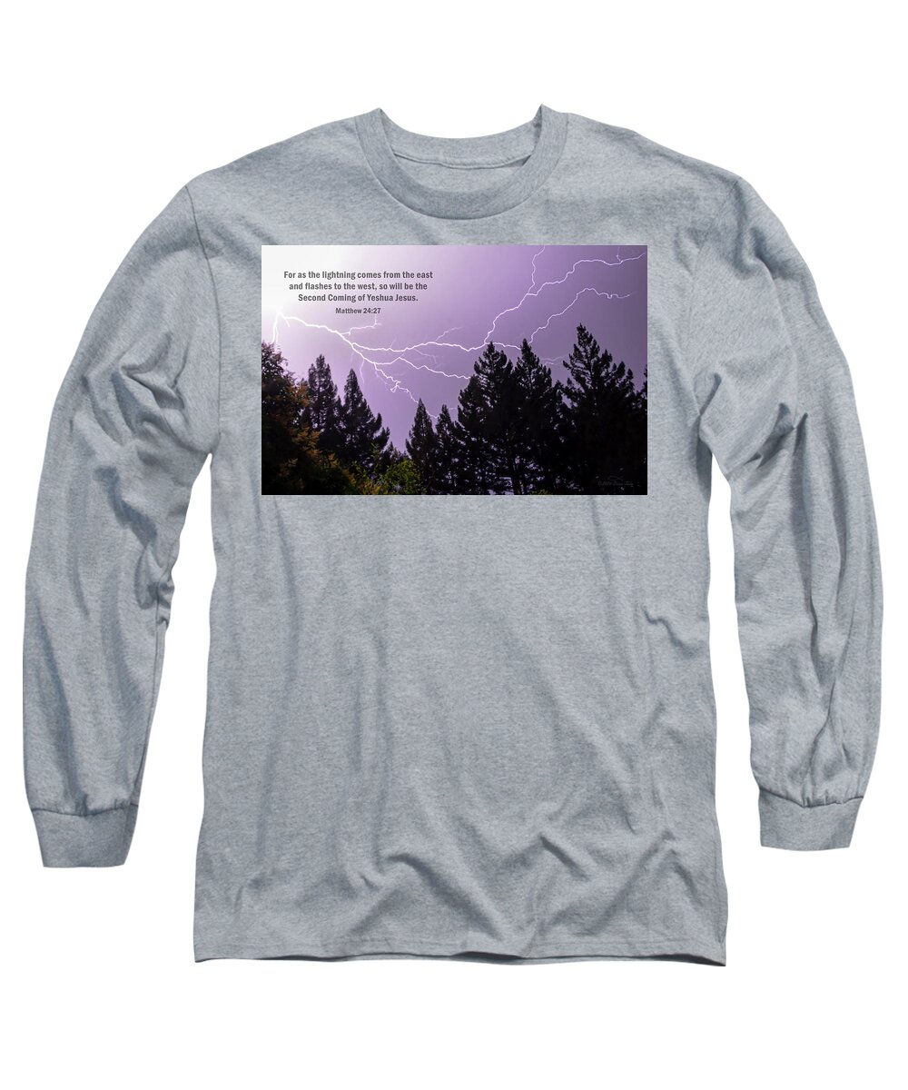 Wake Up Call Long Sleeve T-Shirt featuring the photograph Jesus Is Coming Soon by Brian Tada