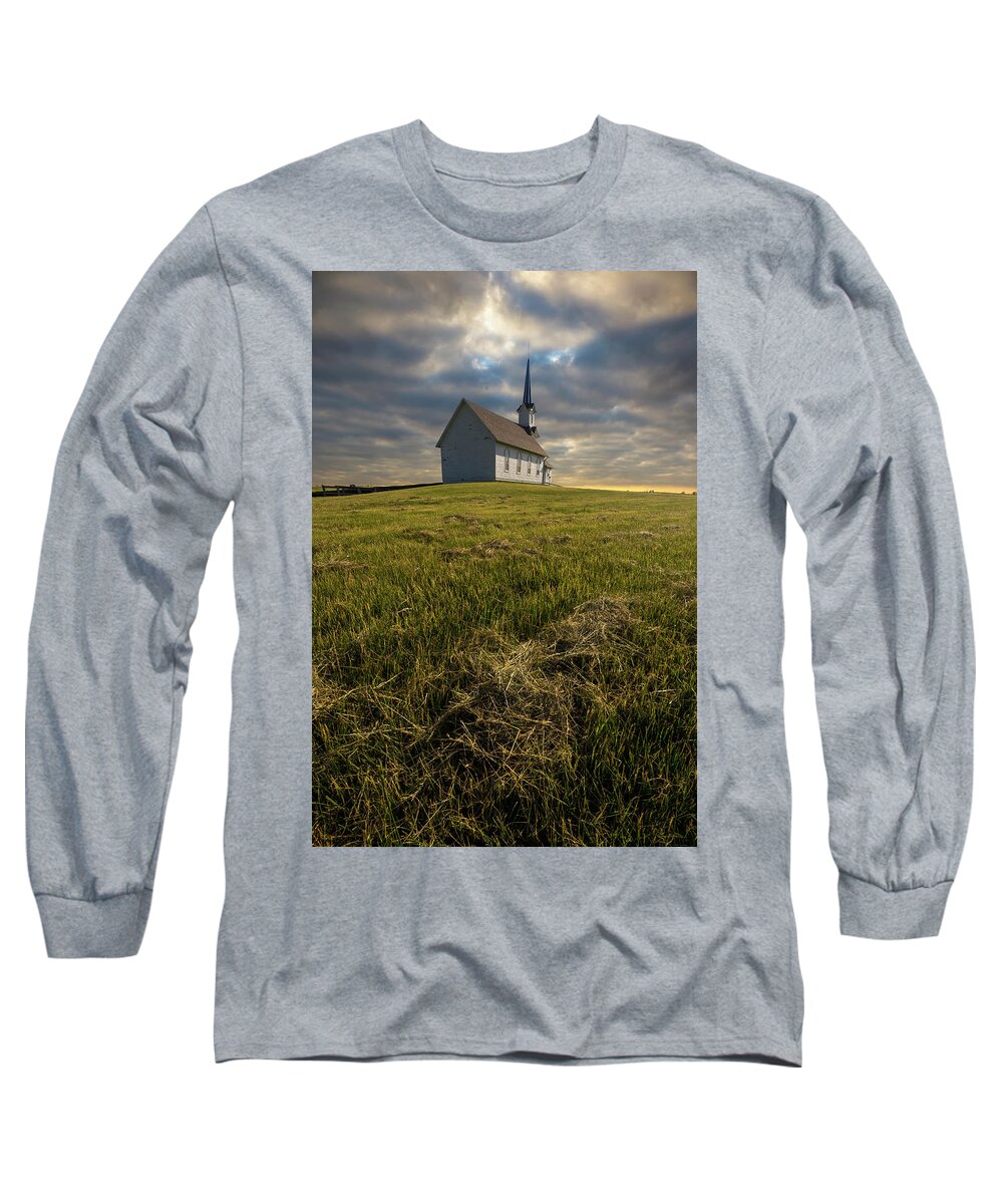 Church Long Sleeve T-Shirt featuring the photograph Judgement Day by Aaron J Groen