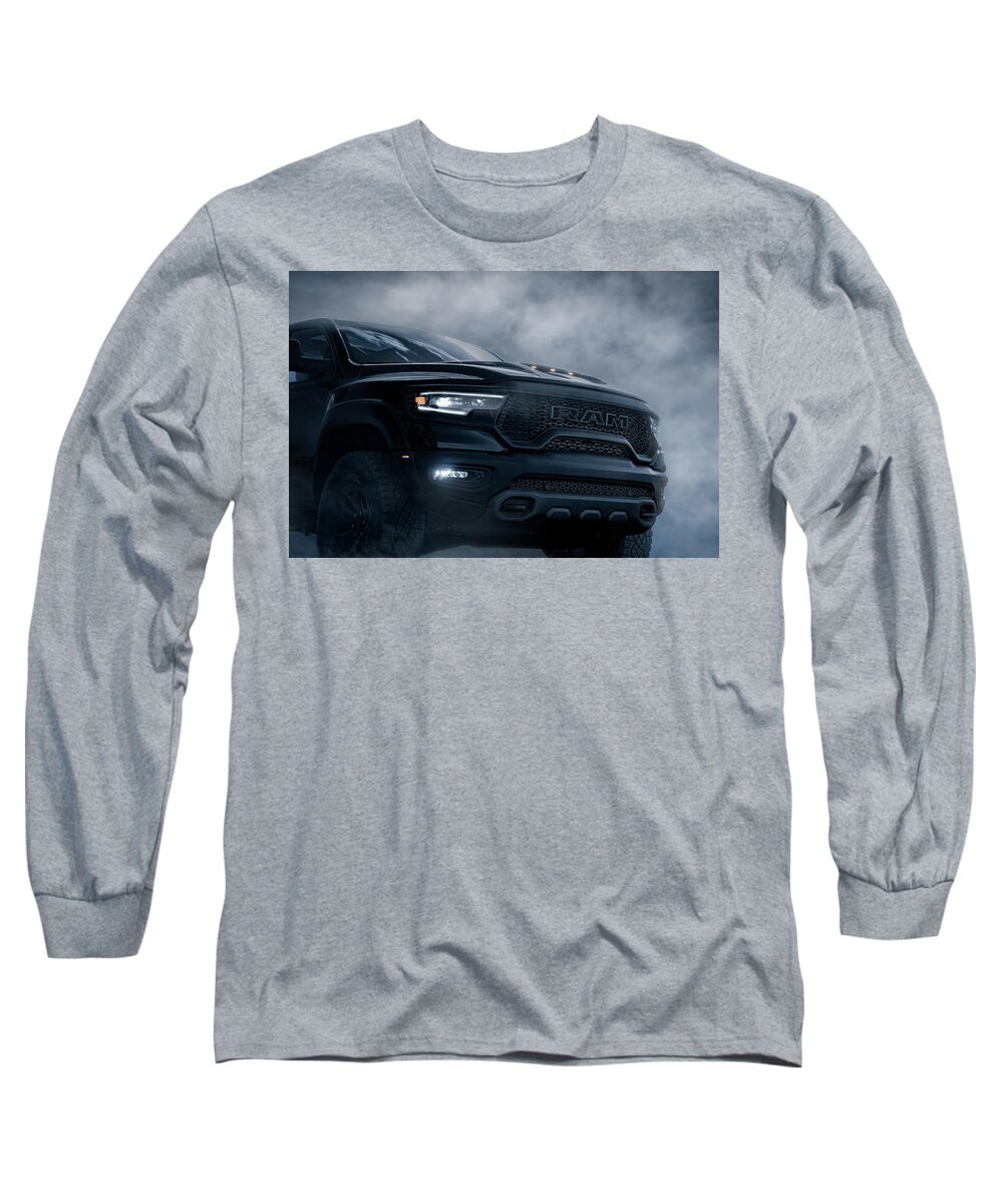 Ram Long Sleeve T-Shirt featuring the photograph Jurassic by David Whitaker Visuals