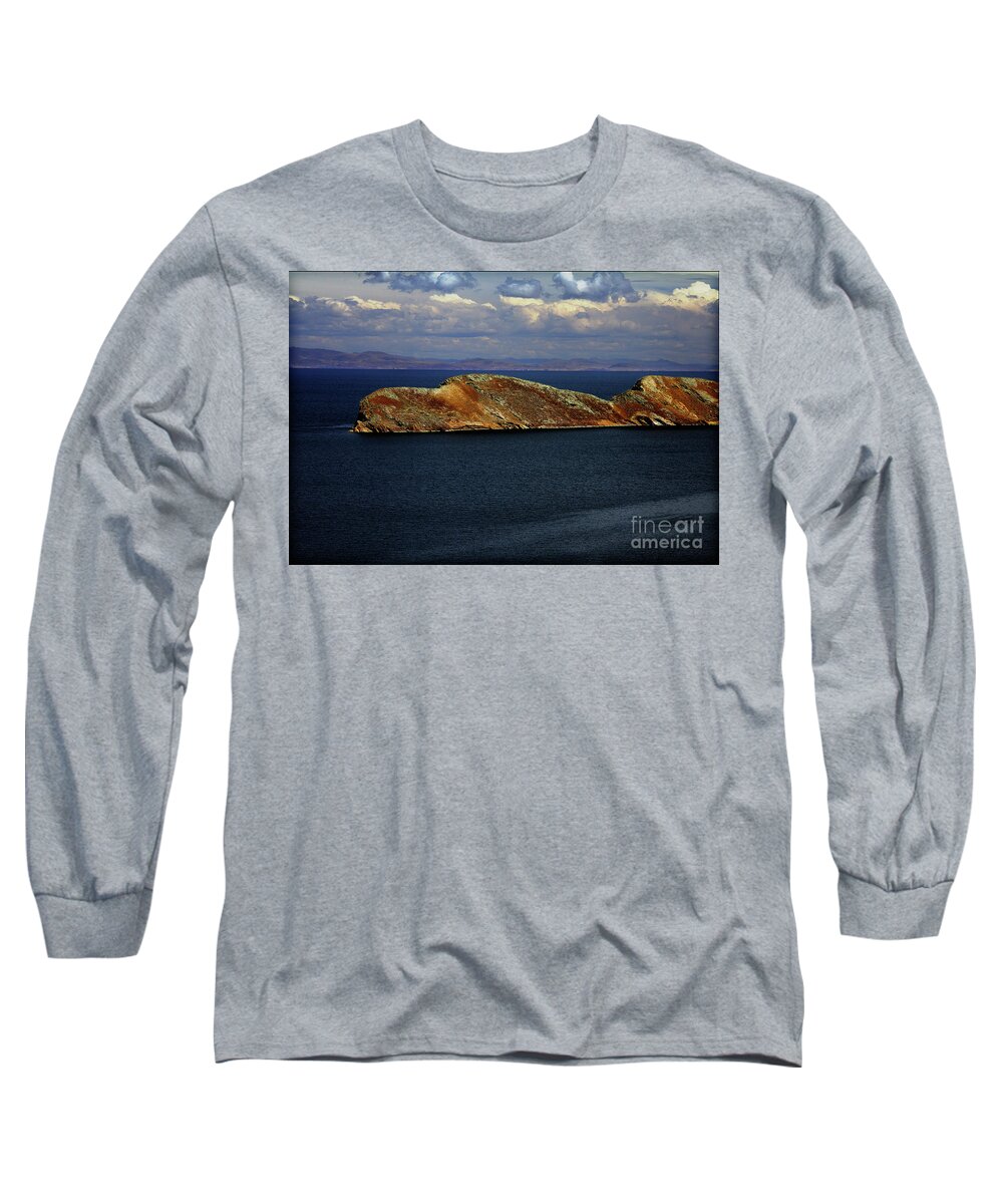 Andes Long Sleeve T-Shirt featuring the photograph Lake Titcaca, Bolivia by David Little-Smith