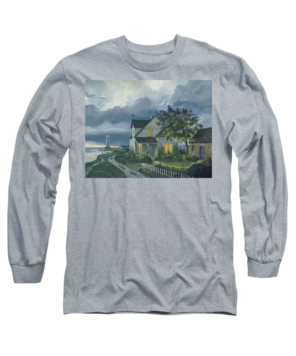 Michael Humphries Long Sleeve T-Shirt featuring the painting Living by the Light by Michael Humphries