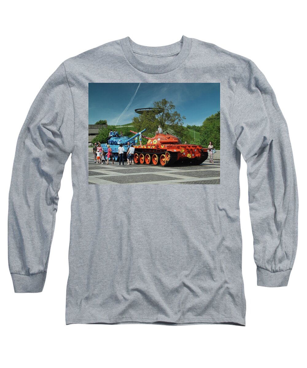 Tanks Long Sleeve T-Shirt featuring the photograph Love not War by Scott Olsen