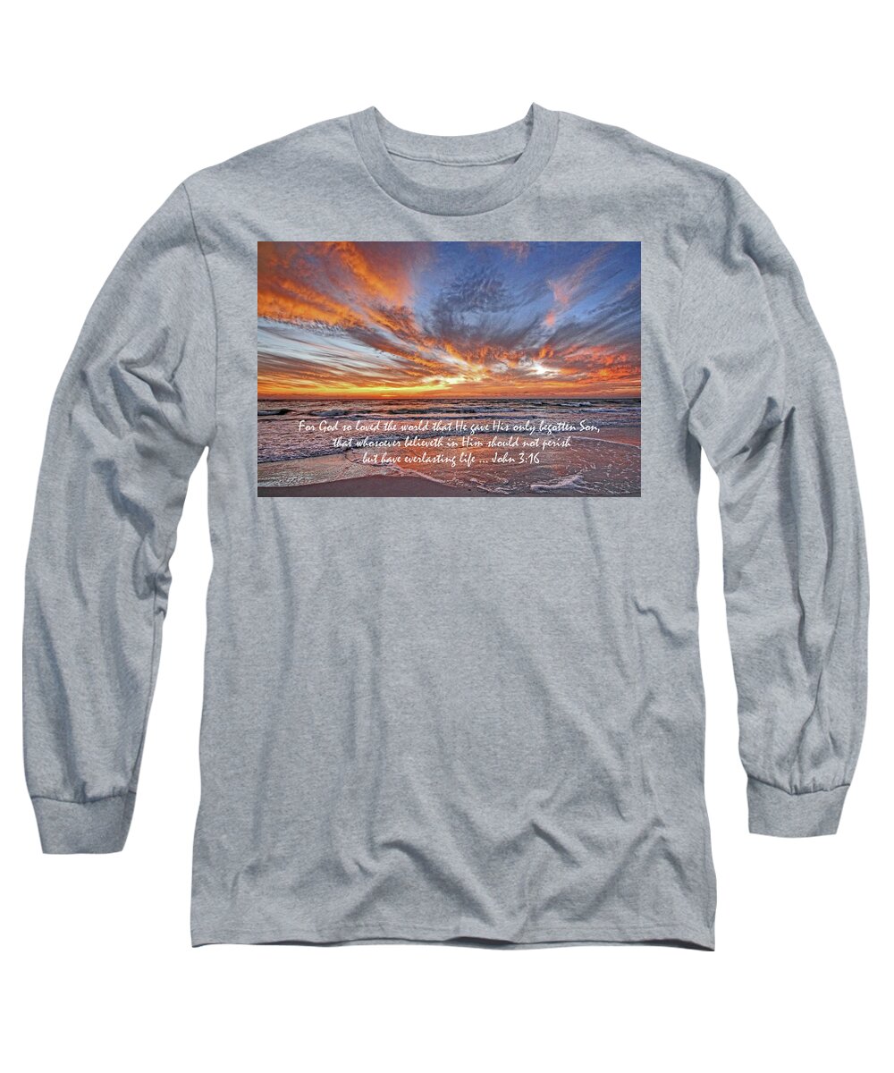 Scripture Long Sleeve T-Shirt featuring the photograph Love Personified by HH Photography of Florida