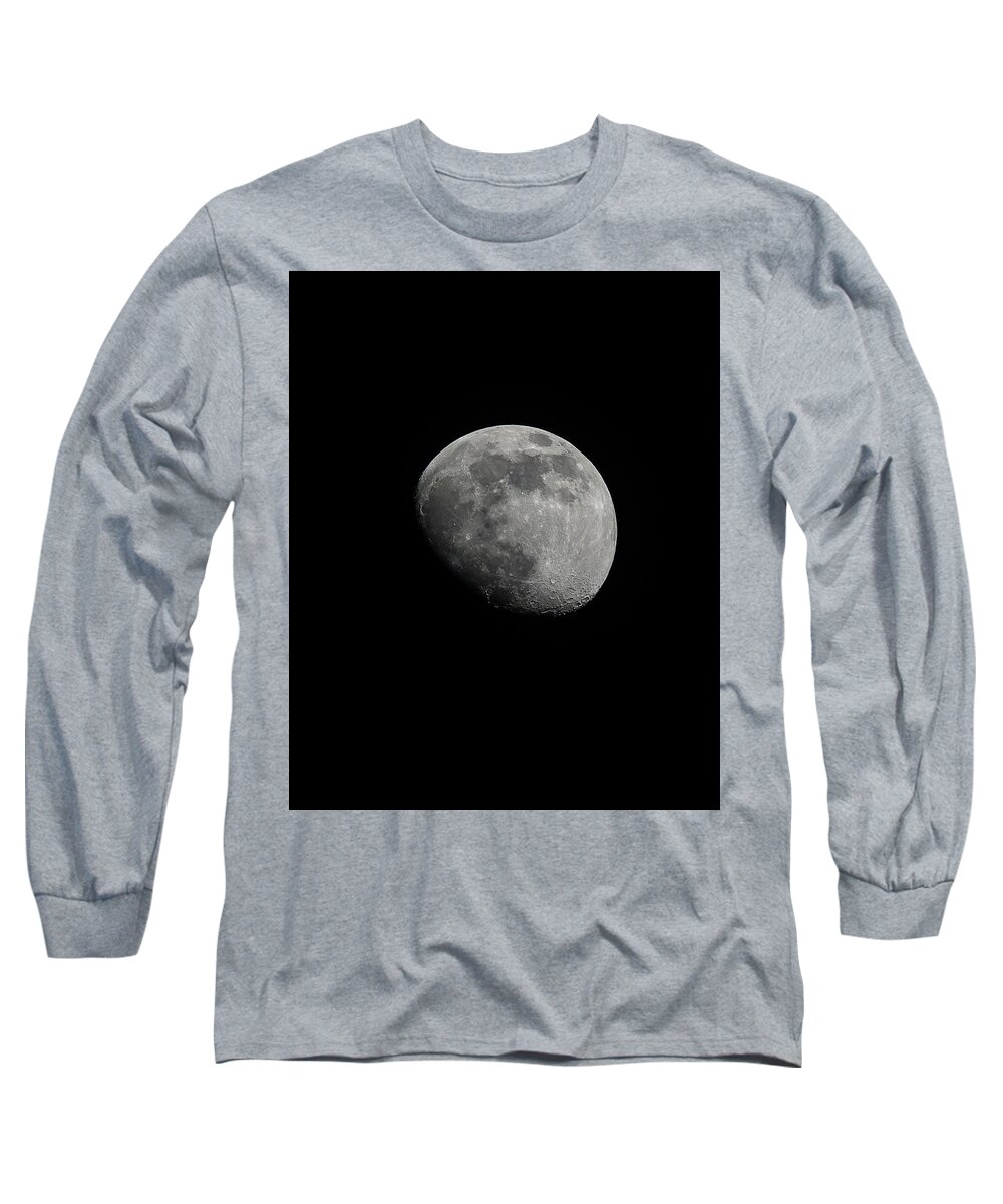 Moon Long Sleeve T-Shirt featuring the photograph Luna by Guy Coniglio