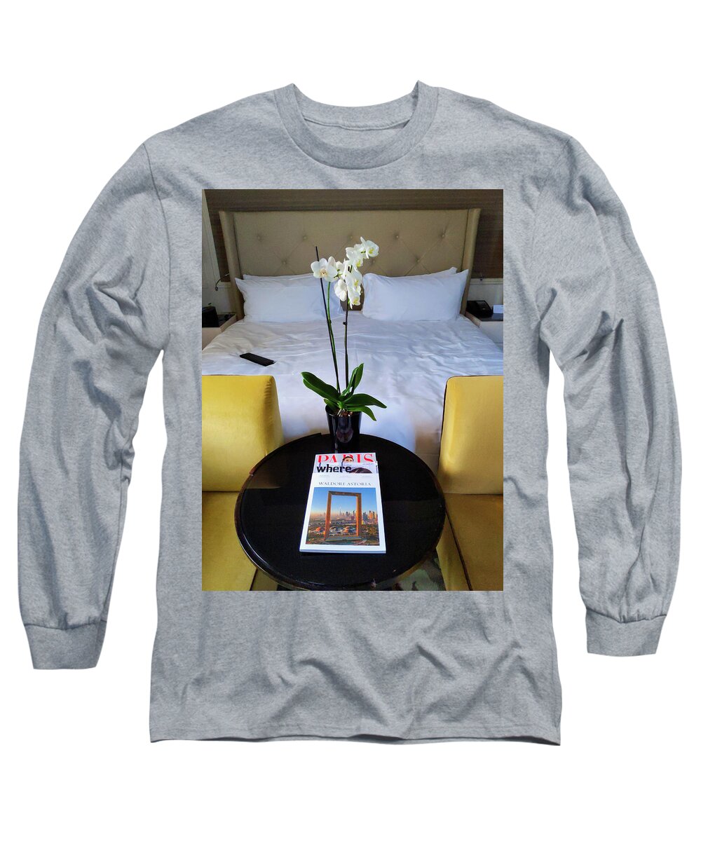Table Long Sleeve T-Shirt featuring the photograph Luxurious Getaway by Portia Olaughlin