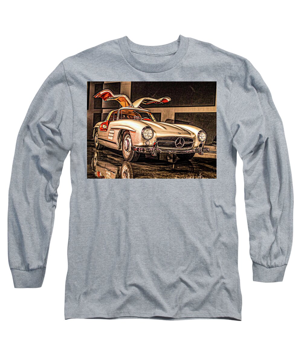 Classic Car Long Sleeve T-Shirt featuring the photograph Mercedes Benz by Kevin Lane
