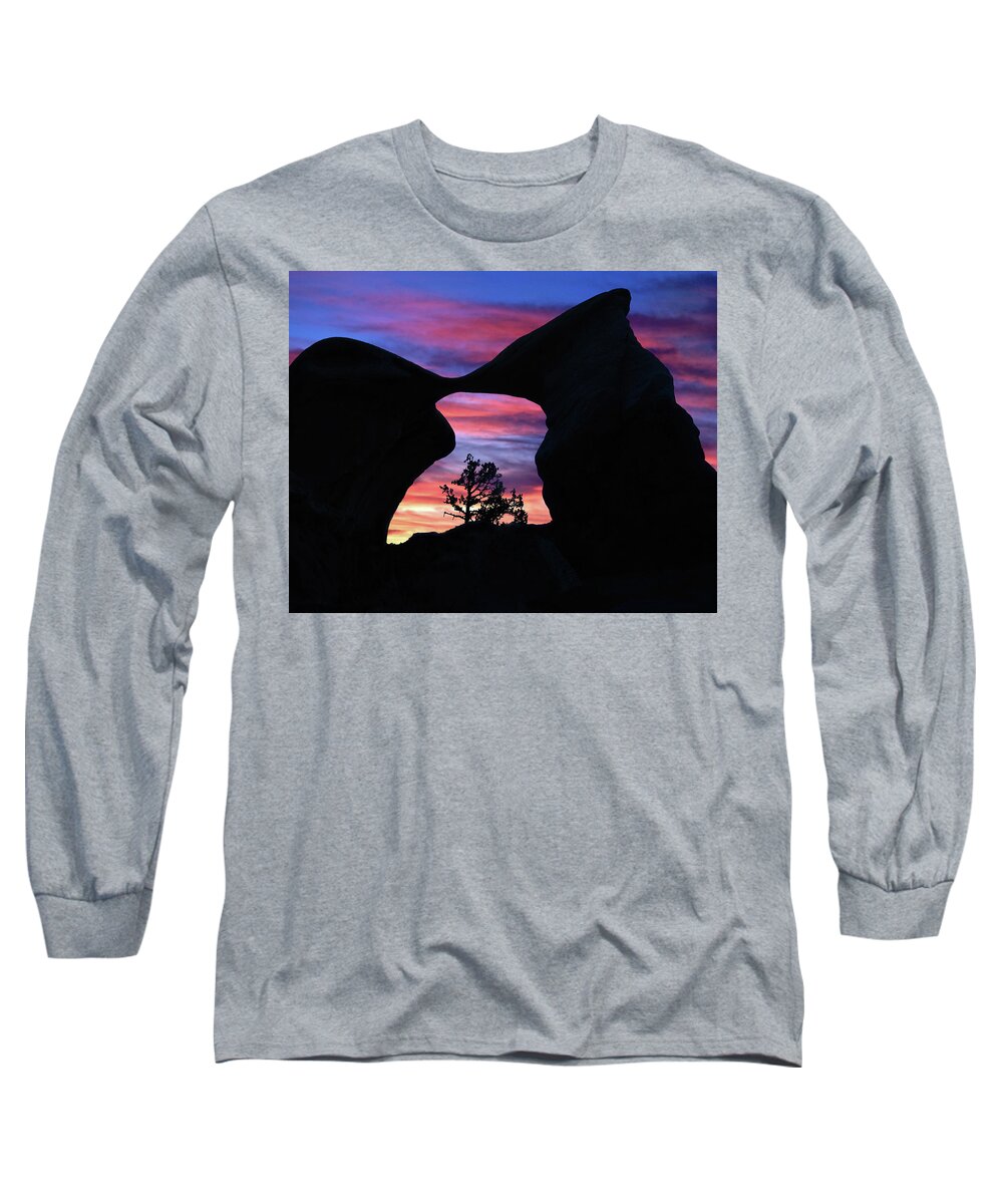 Arch Long Sleeve T-Shirt featuring the photograph Metate Arch, Devil's Garden 11 by JustJeffAz Photography