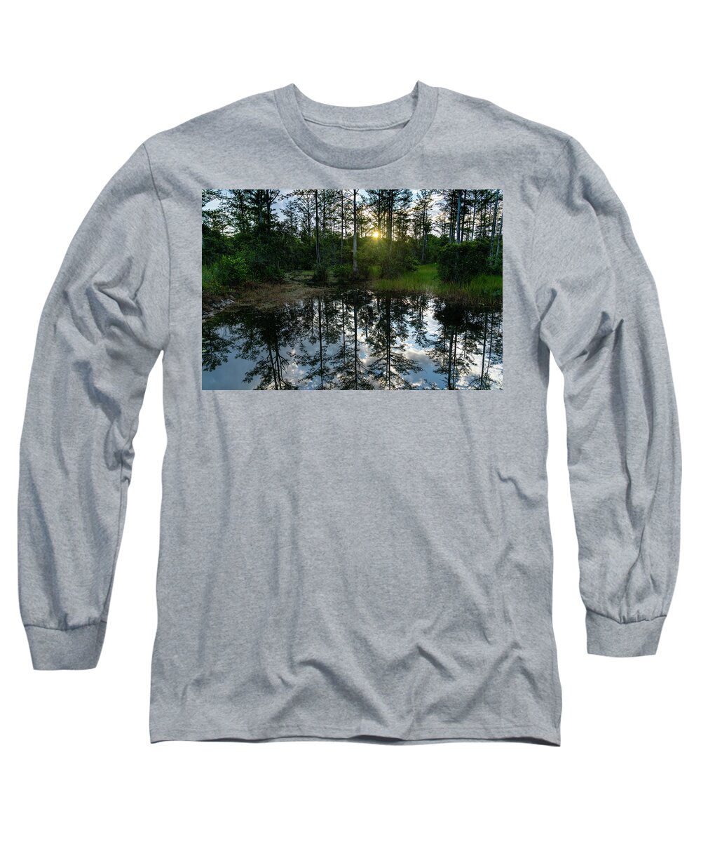 Riverbend Park Long Sleeve T-Shirt featuring the photograph Morning Mirror by Todd Tucker