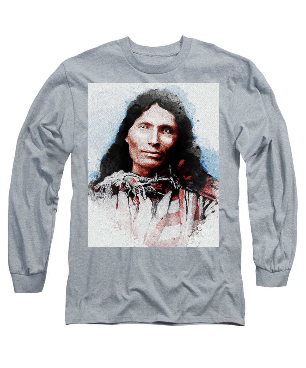 Omgekeerd Verzending tsunami Ned Christie the Cherokee Legend Long Sleeve T-Shirt by John Guthrie - Fine  Art America