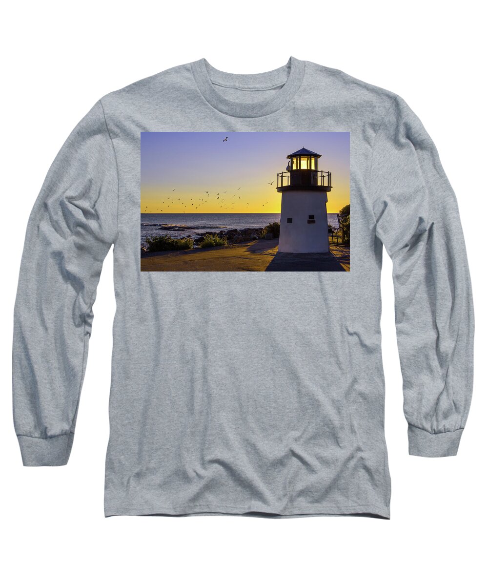 Ogunquit Long Sleeve T-Shirt featuring the photograph Ogunquit Lighthouse by White Mountain Images