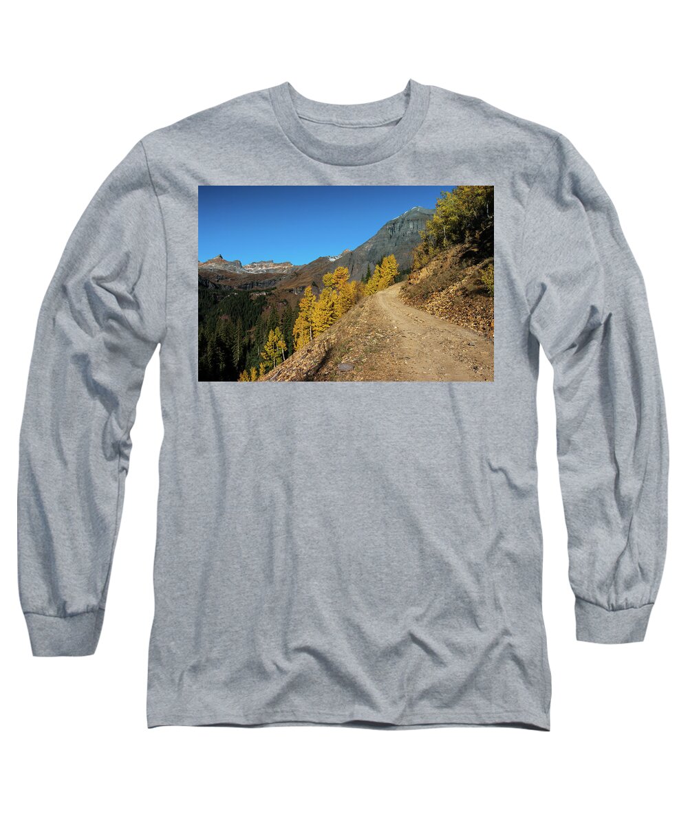 Autumn Long Sleeve T-Shirt featuring the photograph On the way to Clear Lake in CO - 0056 by Jerry Owens
