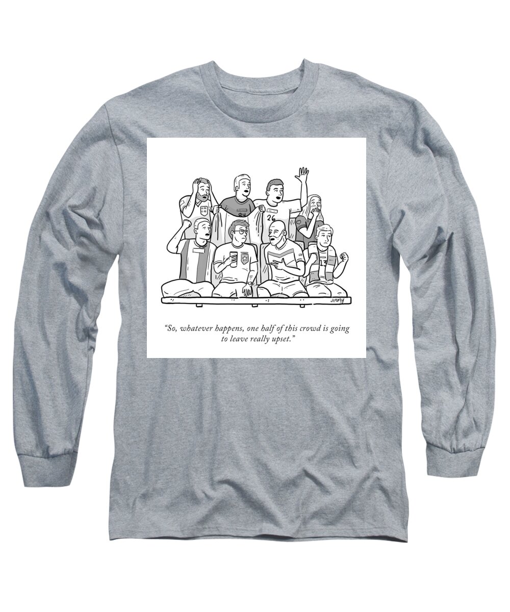 So Long Sleeve T-Shirt featuring the drawing One Half of This Crowd by Jimmy Craig