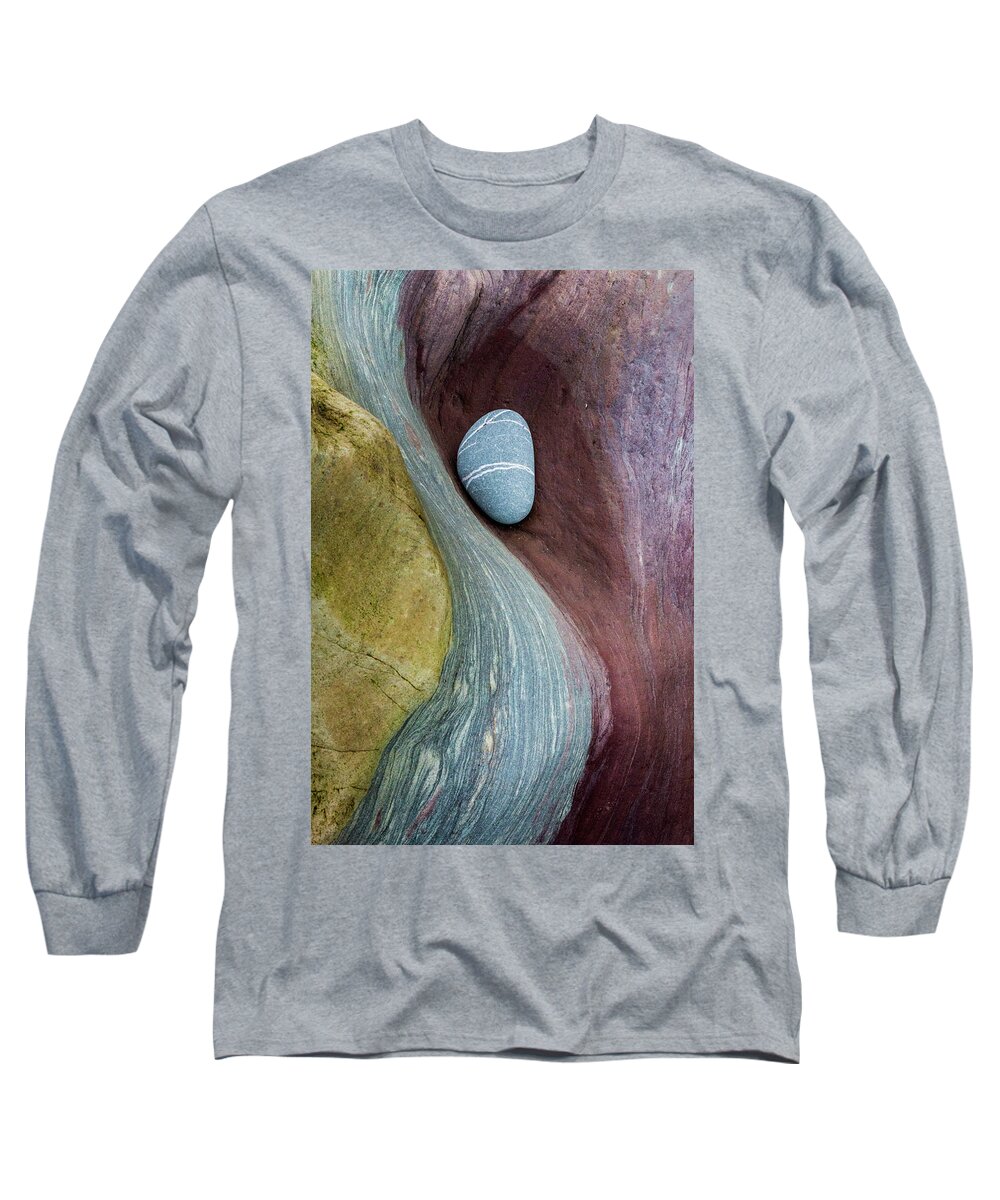Pebble Long Sleeve T-Shirt featuring the photograph Out of Time by Anita Nicholson