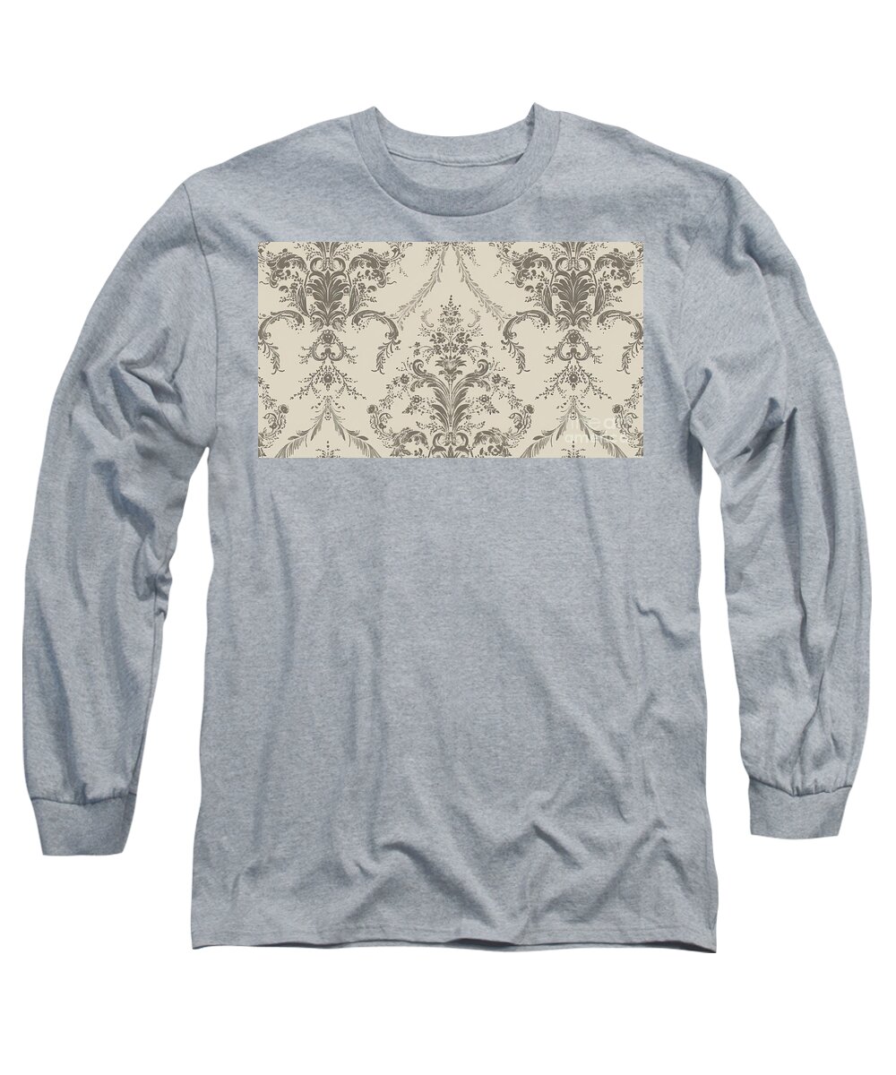 Vintage Floral Long Sleeve T-Shirt featuring the painting Paris Market VI by Mindy Sommers