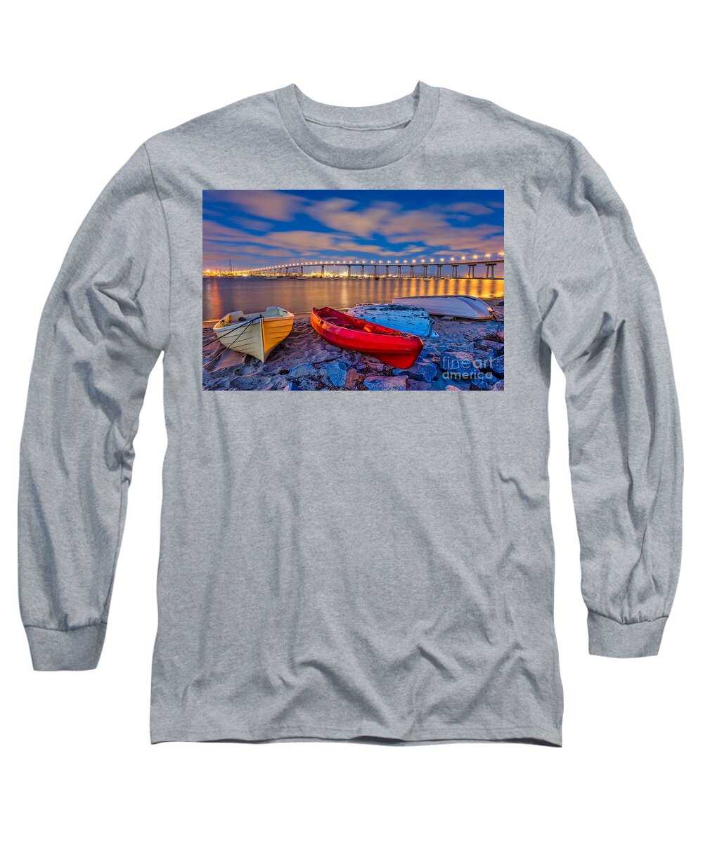 Sand Long Sleeve T-Shirt featuring the photograph Peace amid the chaos by Sam Antonio
