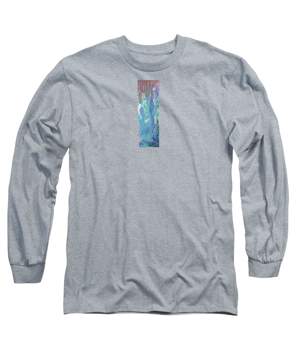 Peace Long Sleeve T-Shirt featuring the painting Peace on the Path by Corinne Carroll