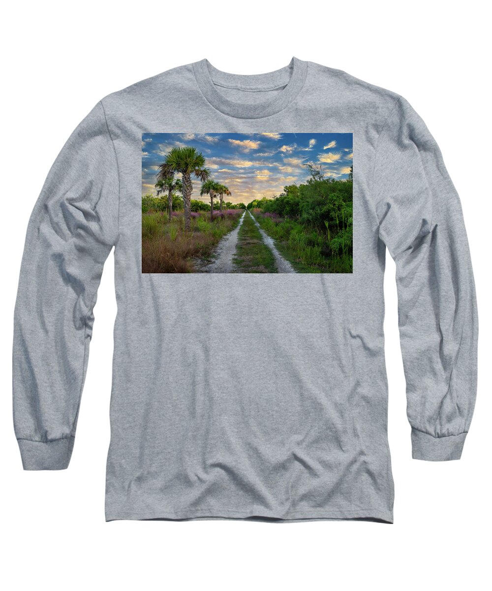 Perico Preserve Sunrise Long Sleeve T-Shirt featuring the photograph Perico Preserve Sunrise by ARTtography by David Bruce Kawchak