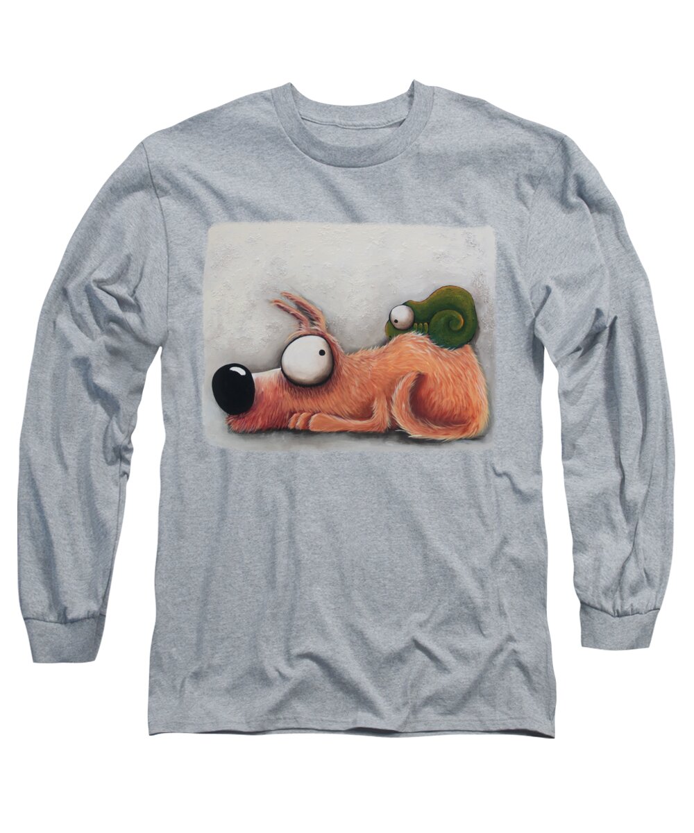 Dog Long Sleeve T-Shirt featuring the painting Persuasive by Lucia Stewart