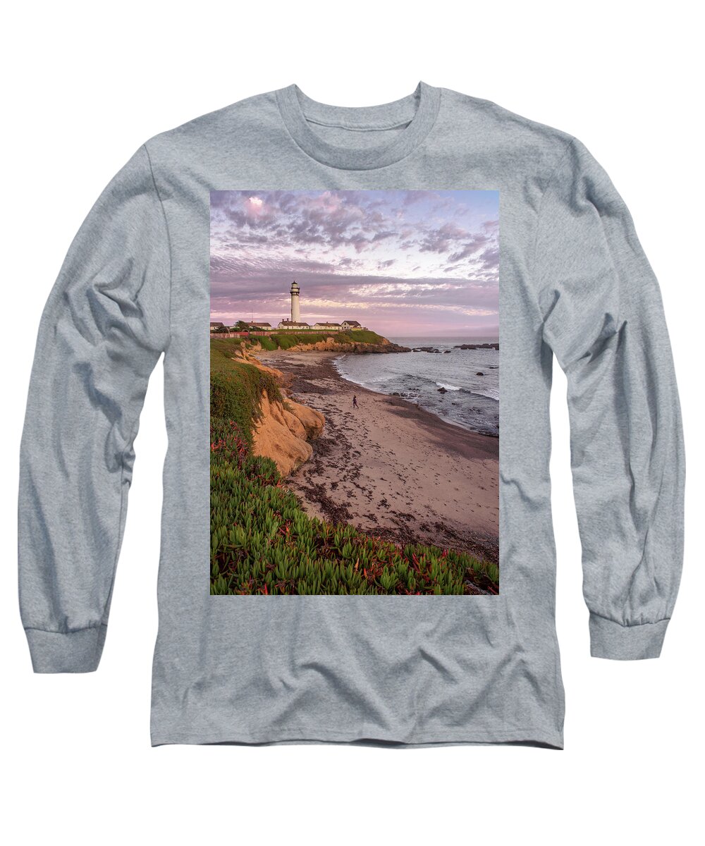 Landscape Long Sleeve T-Shirt featuring the photograph Pigeon Point V2 by Laura Macky