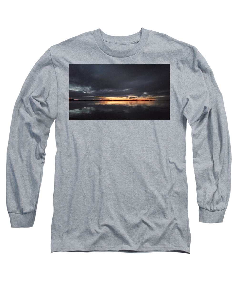  Long Sleeve T-Shirt featuring the photograph Plum Island Sounds Sunset by Adam Green