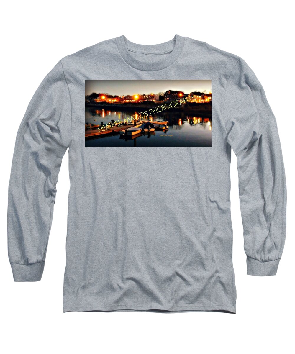 Plymouth Long Sleeve T-Shirt featuring the photograph Plymouth Harbor waterfront by Heather M Photography