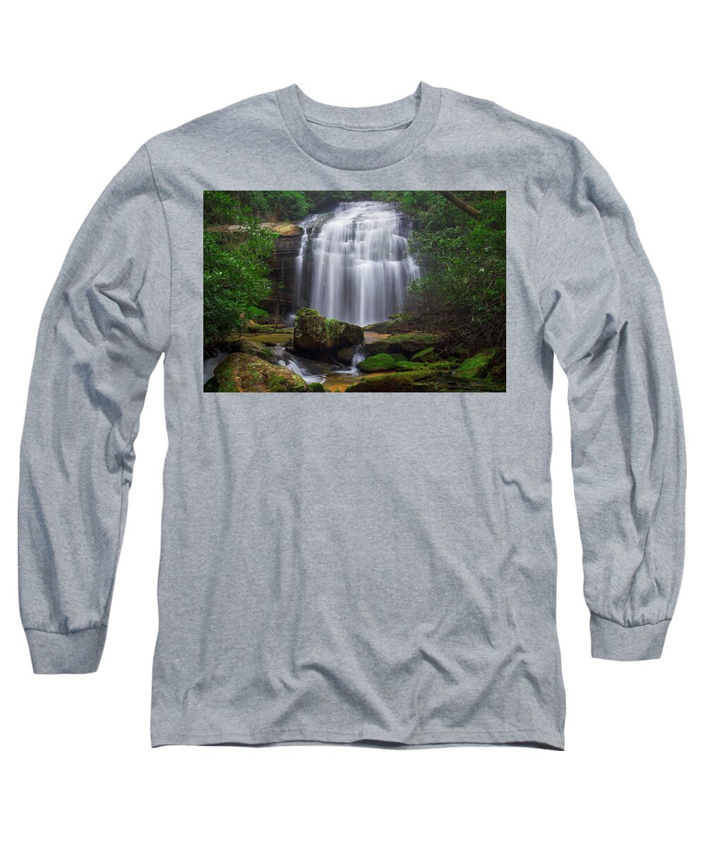 Pristine Falls Long Sleeve T-Shirt featuring the photograph Pristine Falls by Chris Berrier