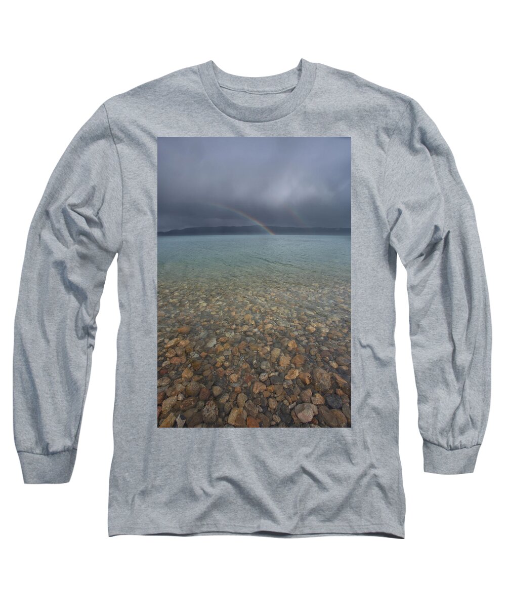 Arches Long Sleeve T-Shirt featuring the photograph Rainbows Over Bear Lake by David Andersen
