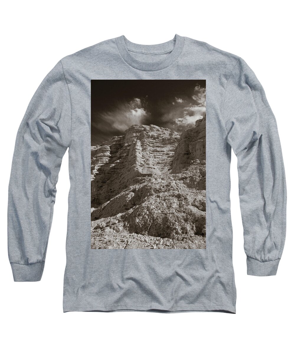 Lemitar Long Sleeve T-Shirt featuring the photograph San Lorenzo Canyon by Maresa Pryor-Luzier
