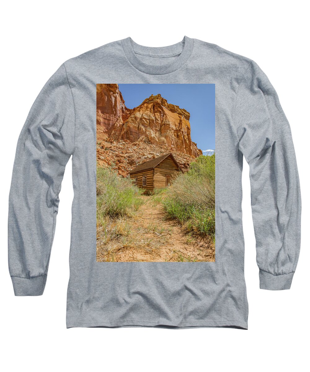 Ige08662 Long Sleeve T-Shirt featuring the photograph Schoolhouse by Gordon Elwell