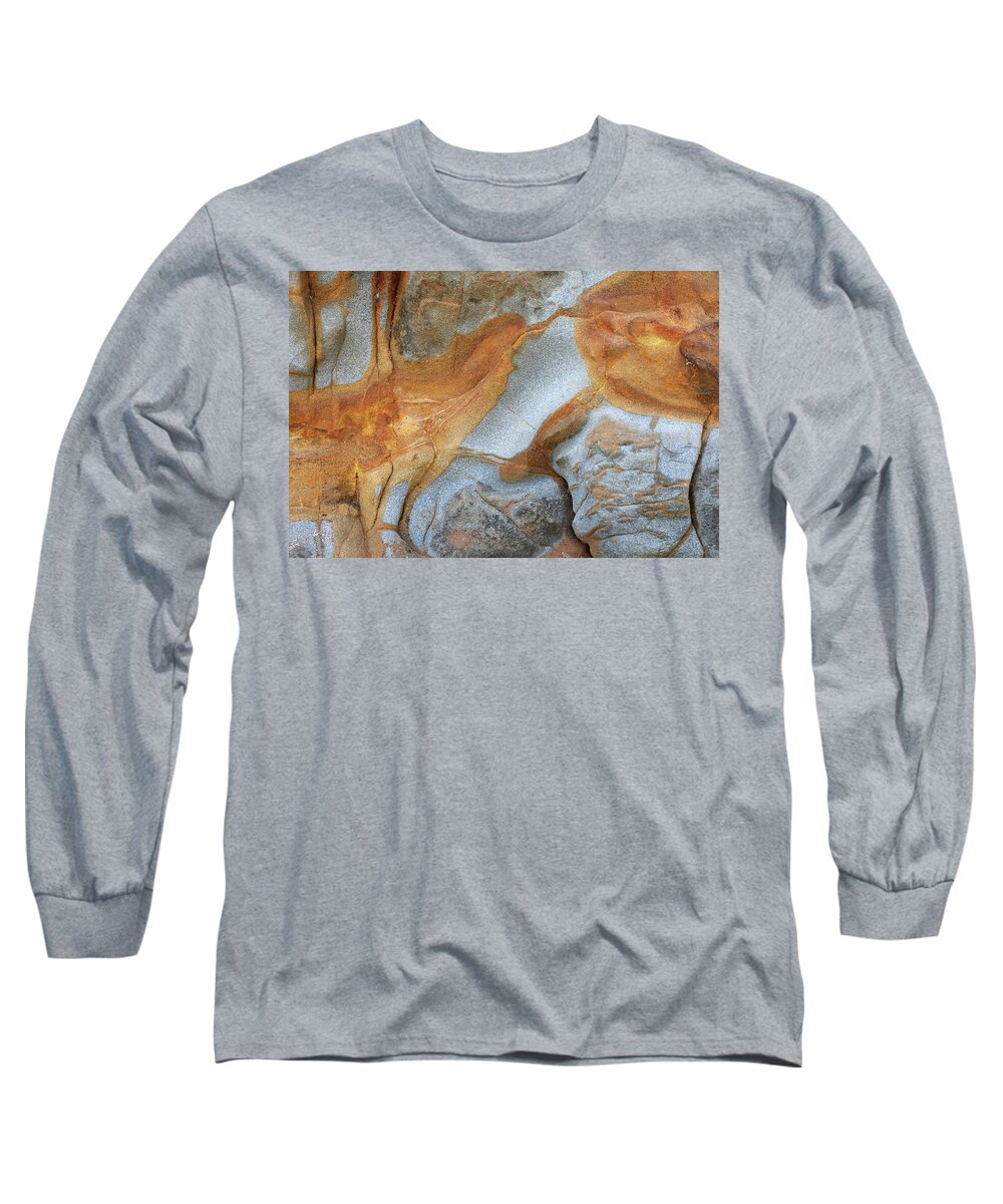  Long Sleeve T-Shirt featuring the photograph Sea Cliff Patterns #2 by Carla Brennan