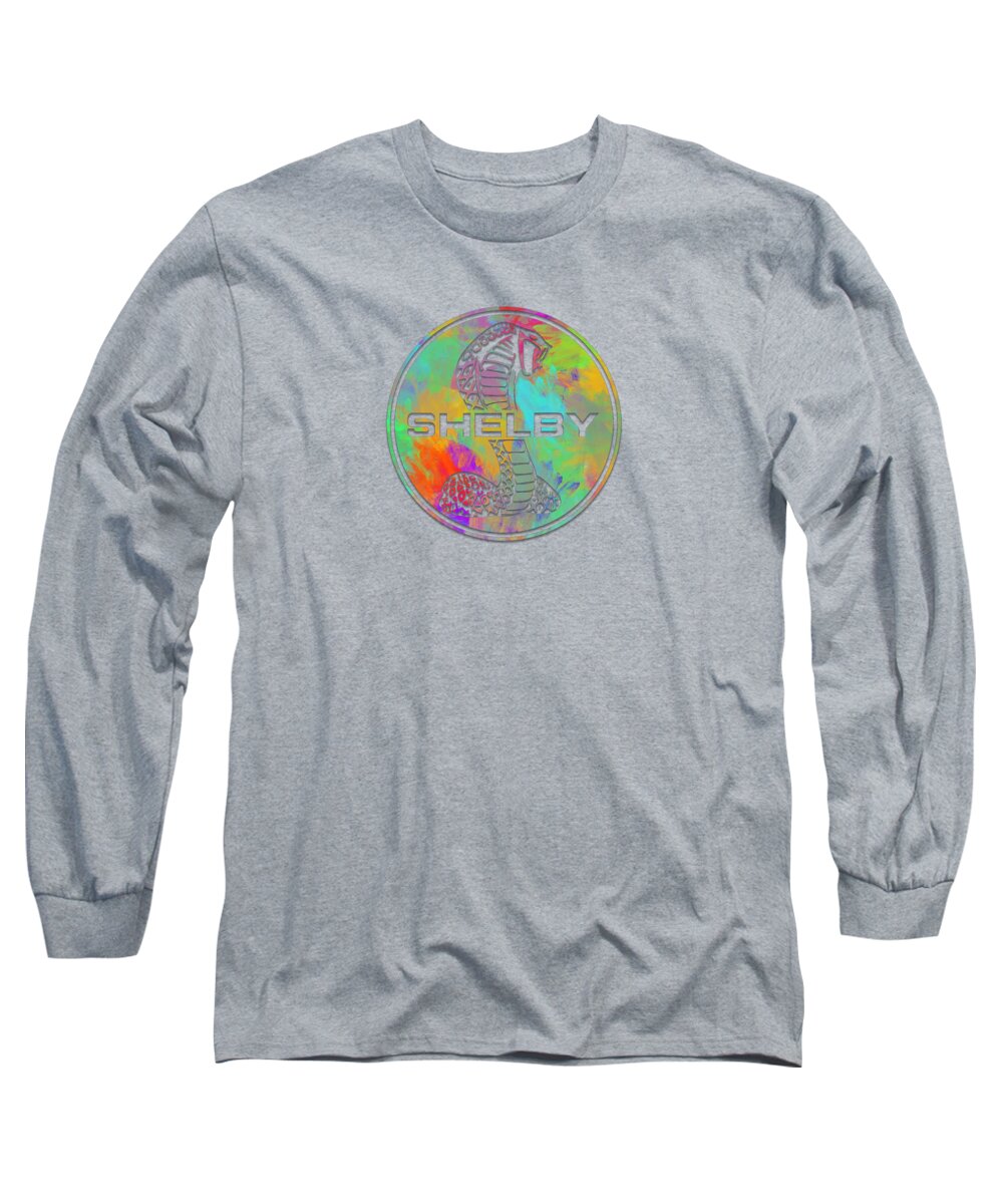 Shelby Long Sleeve T-Shirt featuring the photograph Shelby Watercolor by Ricky Barnard