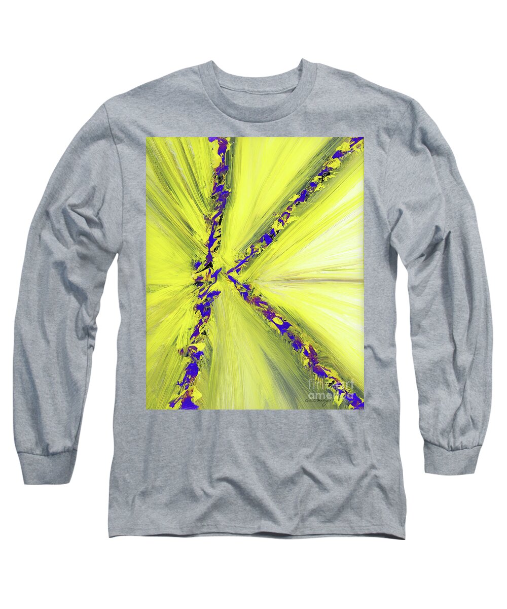 Kobe Long Sleeve T-Shirt featuring the painting Special K #012620 by Glenn McNary