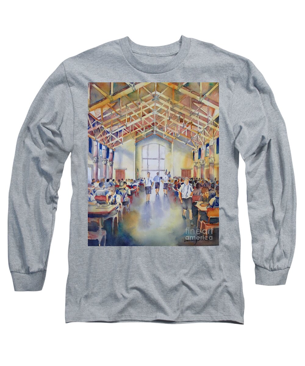 St. Marks Long Sleeve T-Shirt featuring the painting St. Marks Great Hall by Liana Yarckin