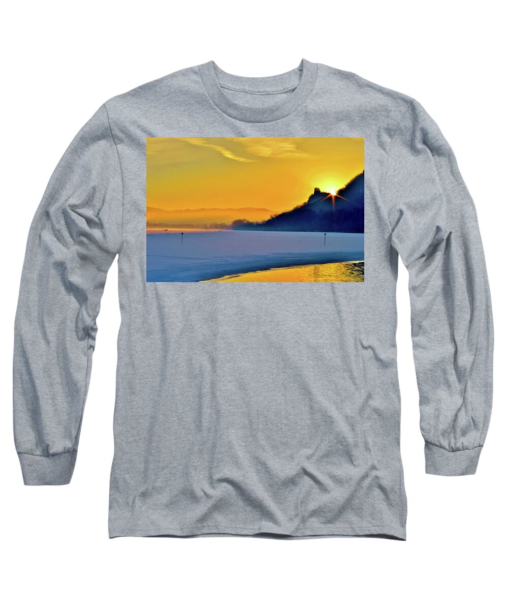 Winter Long Sleeve T-Shirt featuring the photograph Sunrise Sparkle by Susie Loechler