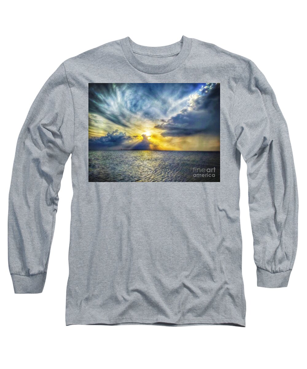 Sunset Long Sleeve T-Shirt featuring the photograph Sunset Beauty by Claudia Zahnd-Prezioso