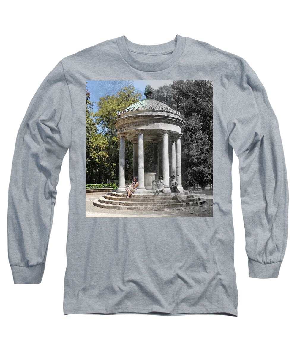 Temple Of Diana Long Sleeve T-Shirt featuring the photograph Temple of Diana, Old and New by Eric Nagy